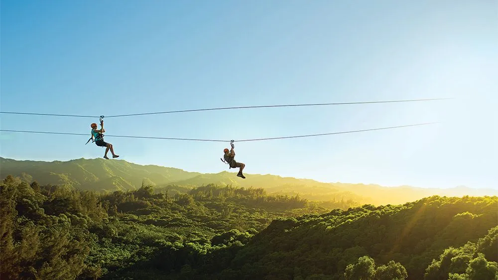 Climb Works Keana Farms Zipline Tour on Oahu North Shore