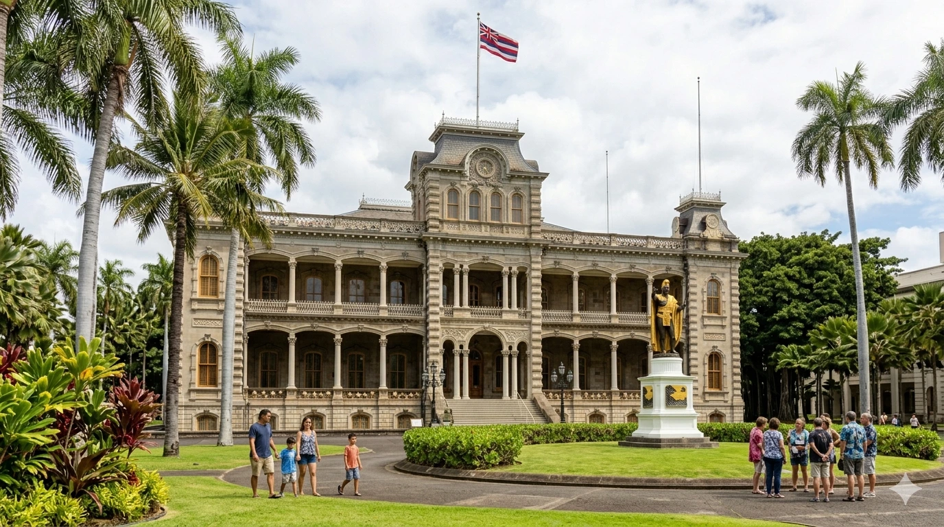 Iolani Palace on Oahu North Shore