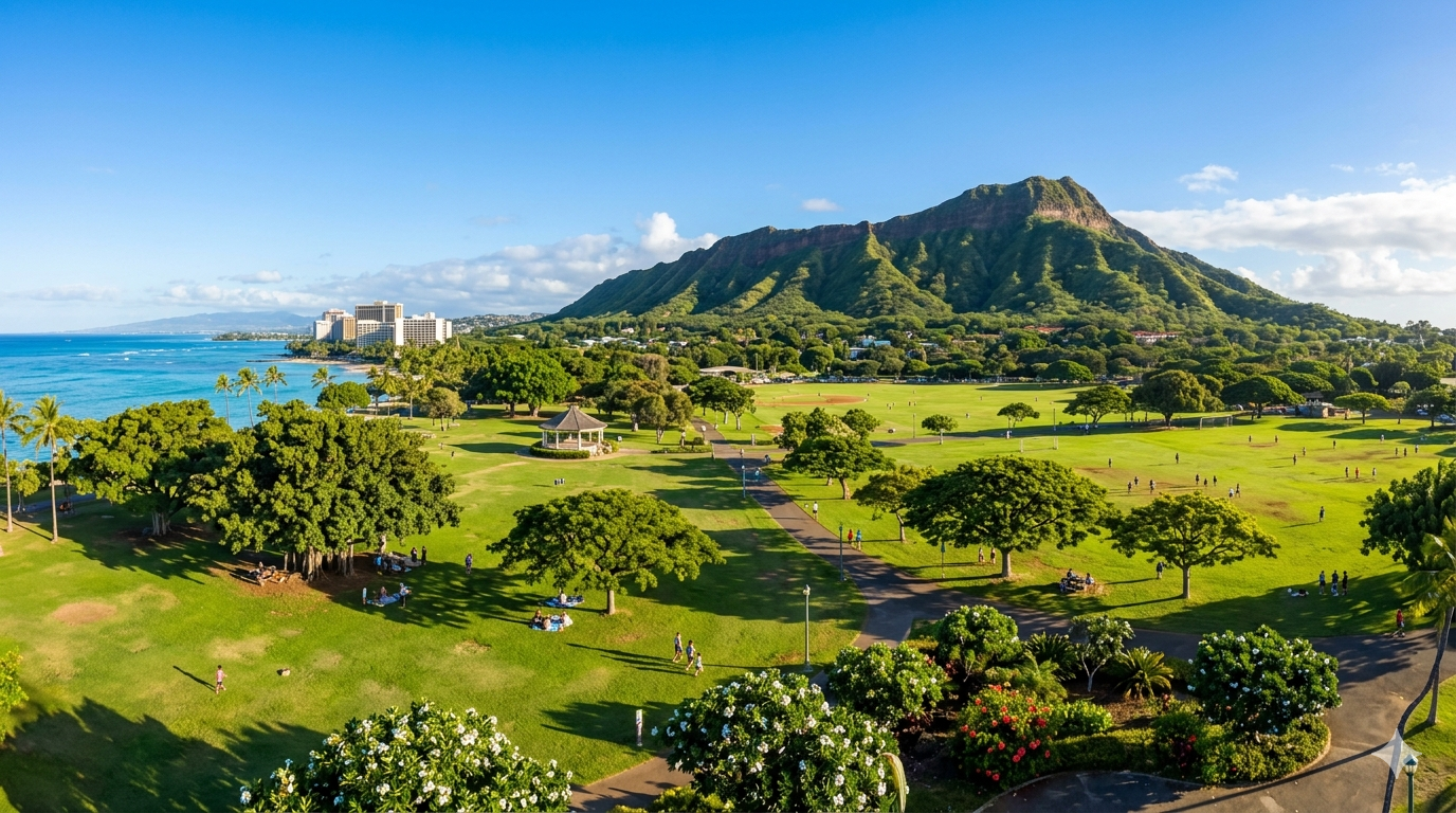 Kapiʻolani Regional Park on Oahu North Shore