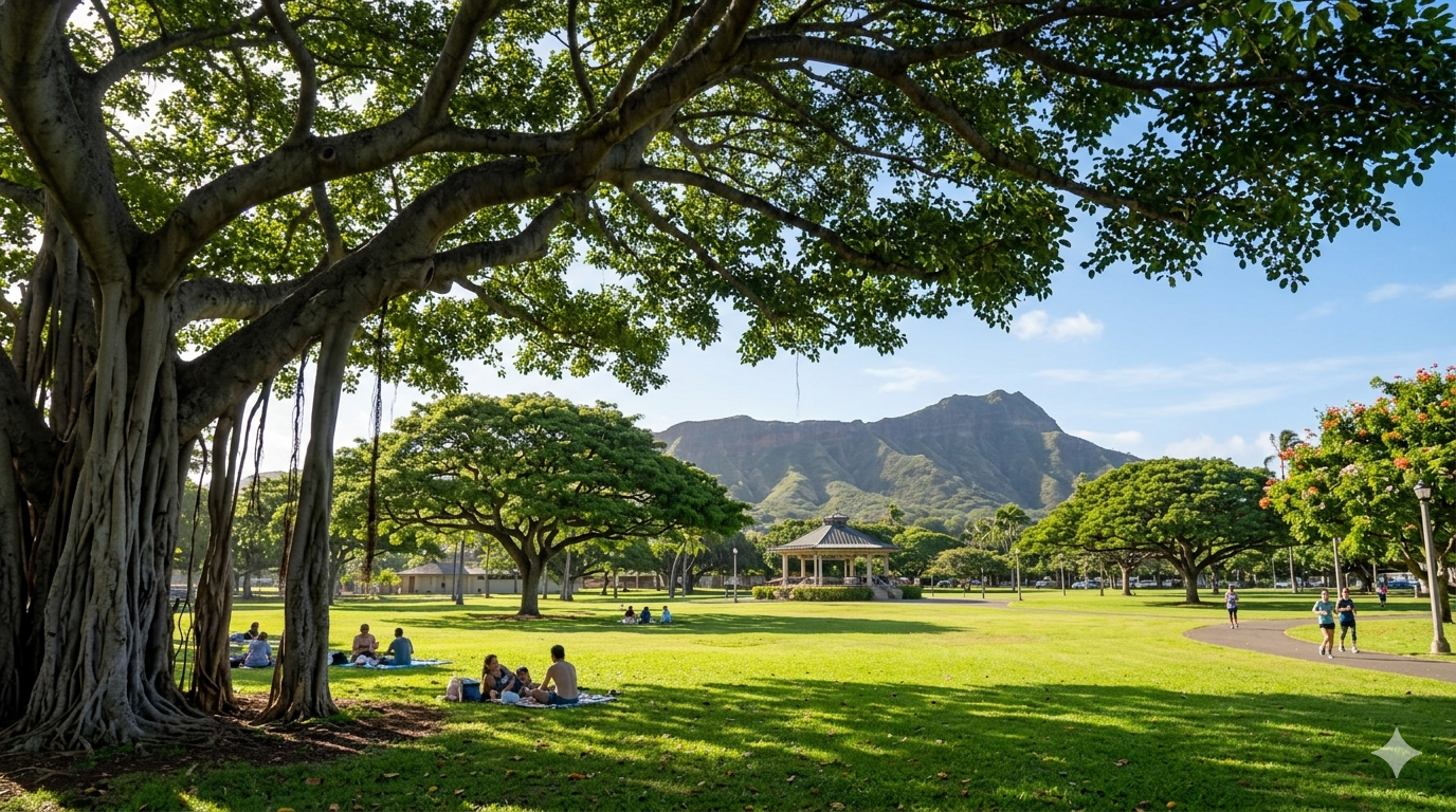 Kapiʻolani Regional Park on Oahu North Shore