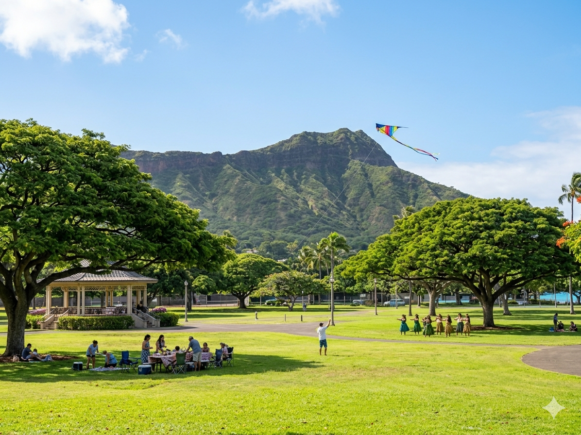 Kapiʻolani Regional Park on Oahu North Shore