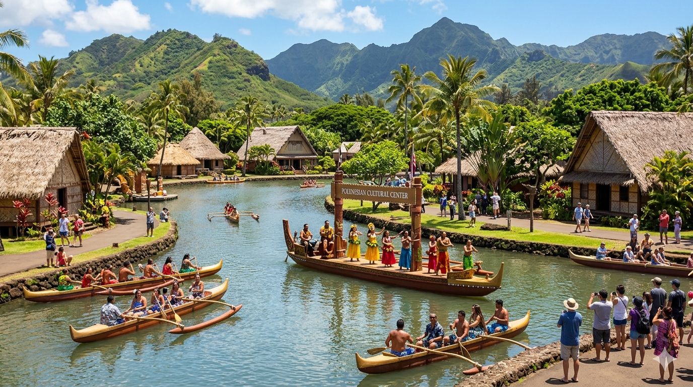Polynesian Cultural Center on Oahu North Shore