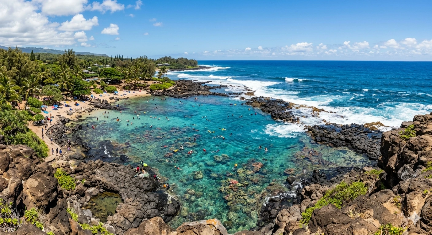 Shark's Cove on Oahu North Shore