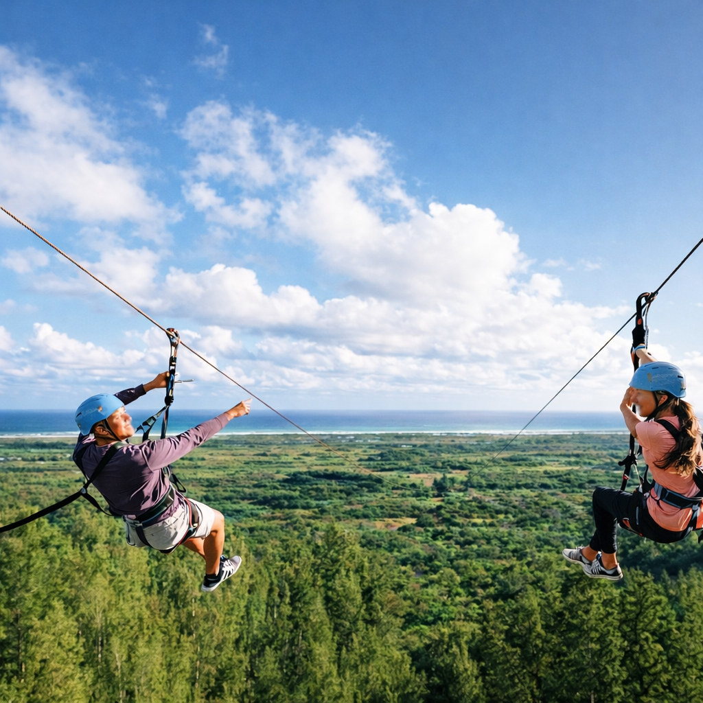 Climb Works Keana Farms Zipline Tour on Oahu North Shore